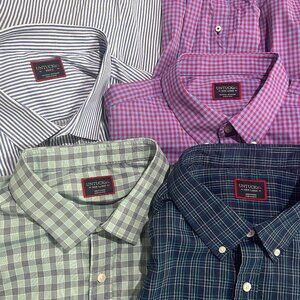 UNTUCKit Men's lot of 4 performance material l/s dress or casual shirts 3XL XXXL
